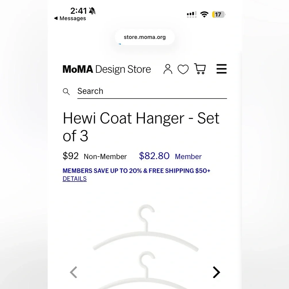 MoMa Design stores hewi coat hangers Elegant White Wall Hooks